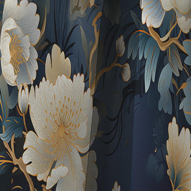 Imperial Opulence - Rideau à motif floral - Rideau occultant à motif floral - 1 panneau, L 52 po x L 120 po