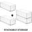 2 Pack Acrylic DVD/CD Storage Box, Clear DVD Holder Case with Handles, Stackable Storage Container Shelf Organizer Bin
