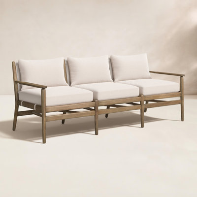 Baltzer 73" Eucalyptus Patio Sofa