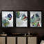 Monstera VI  -Custom Framed  Wrapped Gallery Canvas - 3 Pieces-1034562995-1034562994