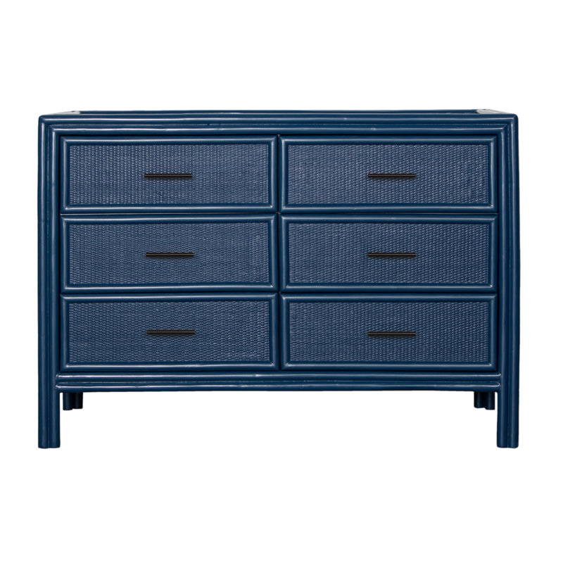 Aruba 6 - Drawer Dresser, Navy Blue