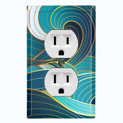 Nature Themed 1 - Gang Duplex Outlet Standard Wall Plate