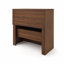 Bureau convertible pour bibliothèque avec tiroirs et casier ouvert - Bureau compact pour petites chambres et bureaux à domicile