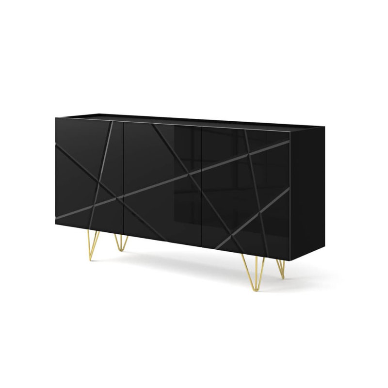 Karratha 160cm Sideboard, Black