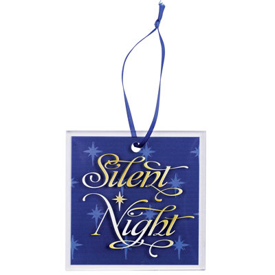 Ornement étoile bleue nuit silencieuse