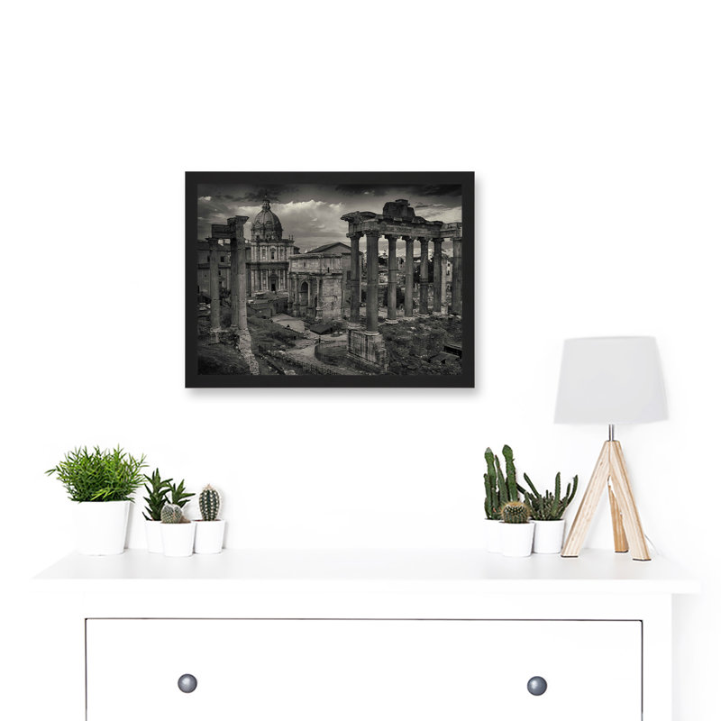 Photo Cityscape Rome Italy Roman Forum Ruin - Single Picture Frame Print