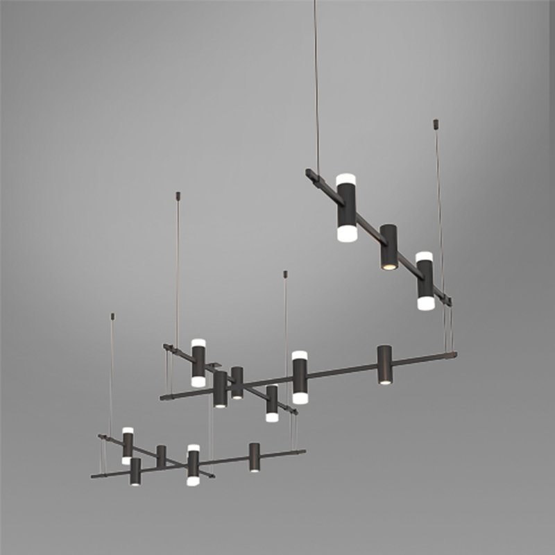 Lustre linéaire à 15 lumières DEL Suspender®