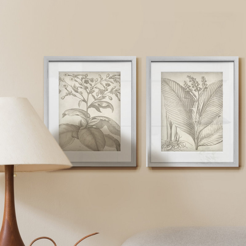 Romance classique I-ensemble de 2 reproductions d’art encadrées sur papier, Cadre blanc