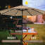 Parasol de marché avec manivelle à bouton-poussoir inclinable pour le jardin-1026773531