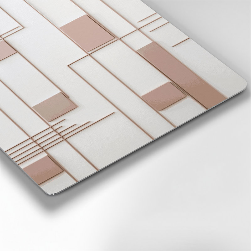 Minimalisme 85, art mural gris en métal, H 20 po x l 30 po