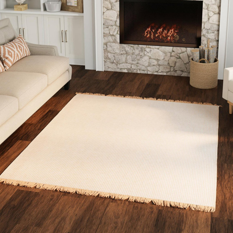 Gracie Oaks Brookline Glenrio Rug Ivory, Tapis de couloir 2 pi x 6 pi 1 po