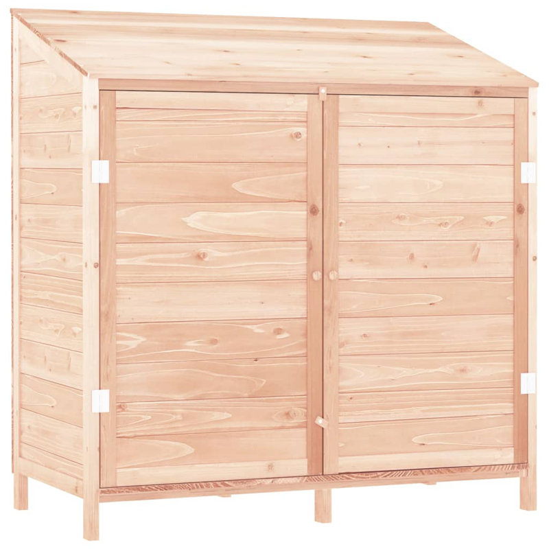 Brown Solid Wood Fir Outdoor Garden Shed
