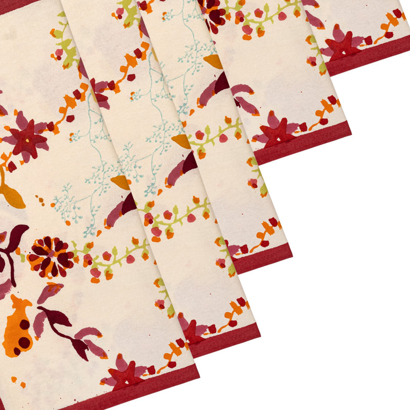 Treetop Cotton Square Napkins, Multi