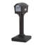 Plastic Post Mounted Mailbox with Magnetic Closure-49696939