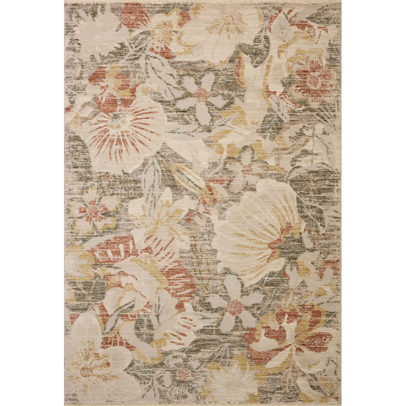 Loloi Eileen Natural / Sunrise Area Rug, Runner 2'6" x 7'6"