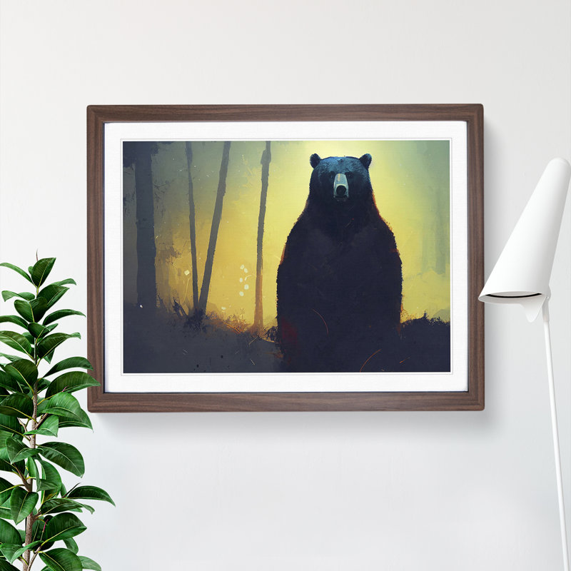 Bear Painting Vol.2 Abstract - Framed Print, 34cm H x 46cm W x 2cm D