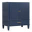 Meuble-lavabo 30 po avec lavabo style rétro, espace de rangement multifonctionnel, tablette de porte, porte à fermeture douce, bleu