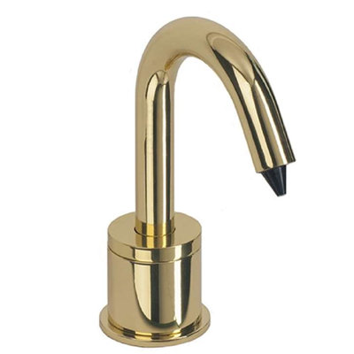 FontanaShowers Versailles Automatic Deck Mount Soap Dispenser with 2 Riser, Polished Gold