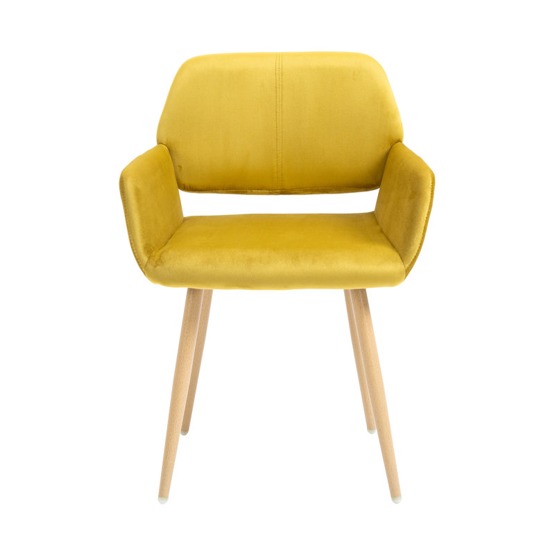 Chaise de bureau en velours, Brun pâle, Rose