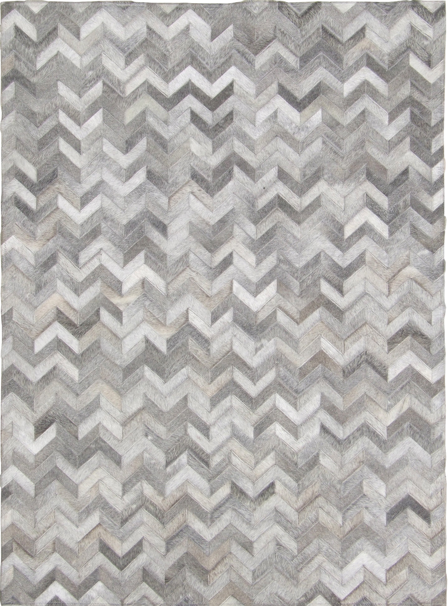 Madisons Inc Chevron Handmade Cowhide Gray Area Rug | Wayfair