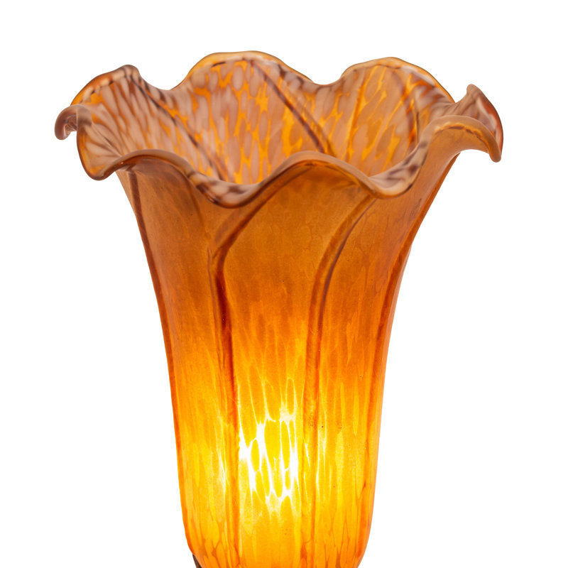 Amber Pond Lily Table Lamp
