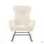 Chaise berçante en tissu Teddy