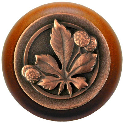 Horse Chestnut 1.5" Diameter Mushroom Knob