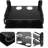 Black Metal Double Wireless Wifi Router Storage Box,TV Set Box Shelf Wall Hanging Plug Board Bracket Cable Storage Organizer ,Large