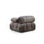 Élégant canapé 3 places, tissu gris, 114,2 po x 37,4 po x 29,5 po | Structure en bois de hêtre et en bois aggloméré, 100% polyester, 28 couches de mousse pour plus de confort | Dossier et bras détachables, design scandinave élégant pour les espaces de vie modernes-918114884