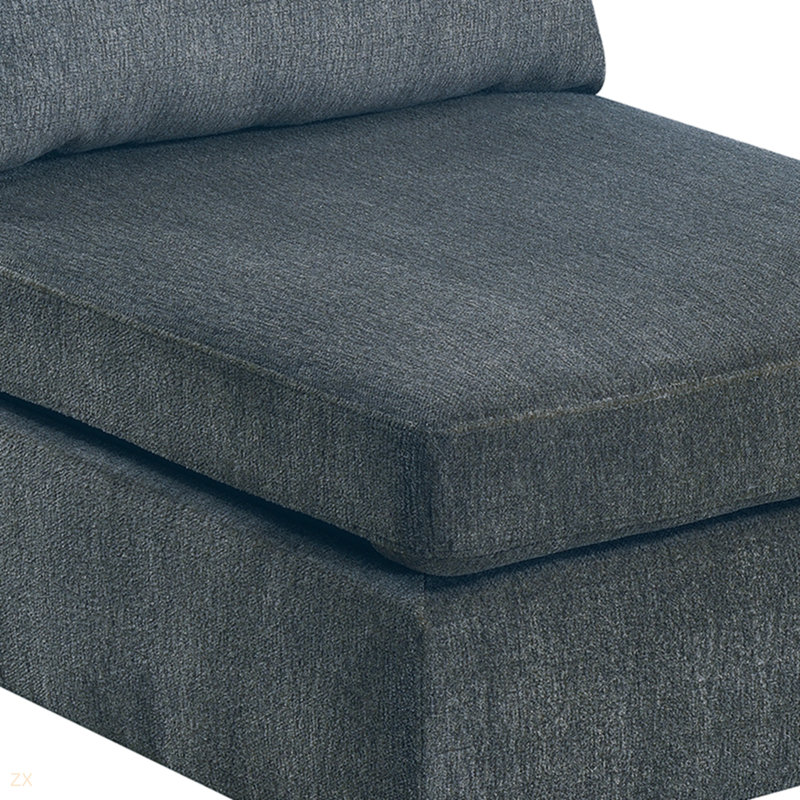 MODULA - Canapé modulaire en chenille 5 pièces en tissu