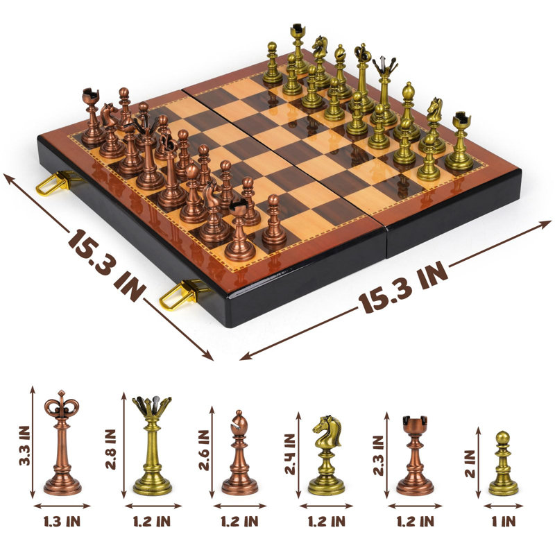 Bisiot 15.3'' L Manufactured Wood Game Set