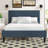 Eleonora Upholstered Bed Frame with Button-Tufted Headboard-496629896