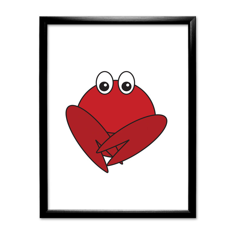 Single Picture Frame Print, Black