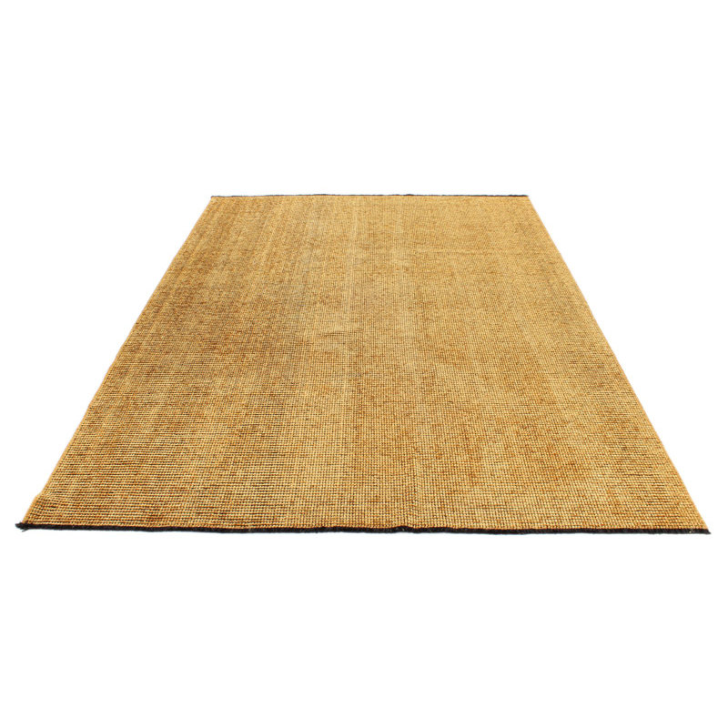 Tapis contemporain moderne or 6 x 9