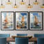 NAUTICAL Series CCACXVVII - Impression sur mesure de qualité supérieure avec mat - 3 pièces-2130651534-2130651528