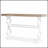 55-Inch French Country Console Table with 3 Storage Shelves, Perfect for Farmhouse Decor and Space Efficiency