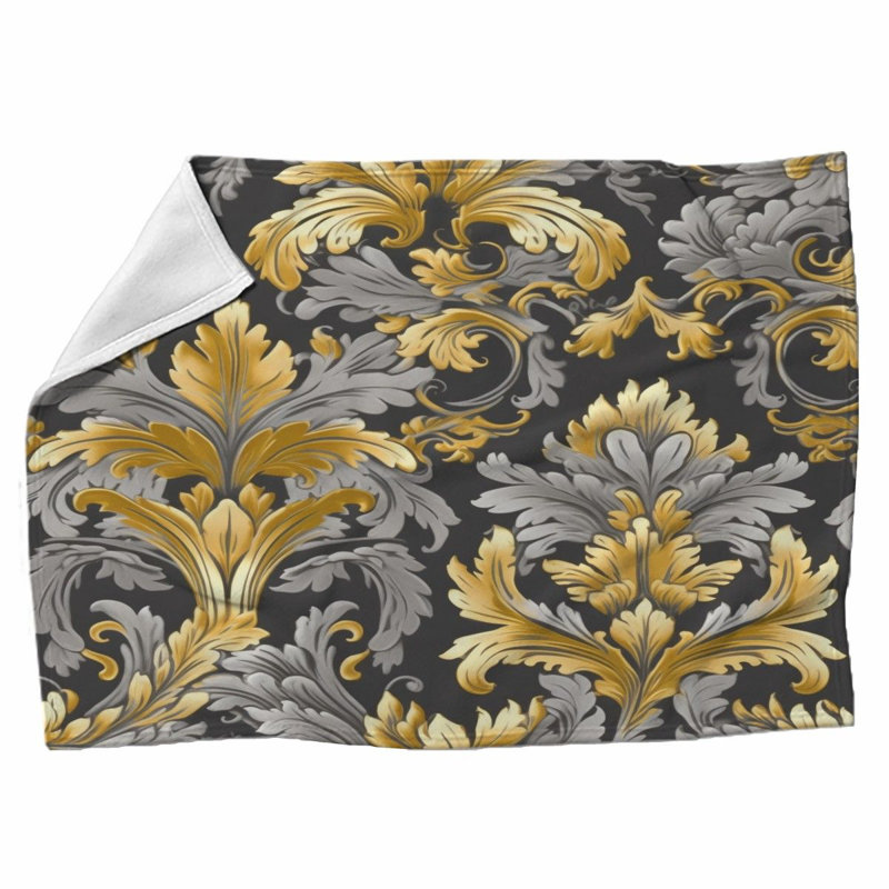 Machine Printed Throw Blanket, 51'' W x 60'' L