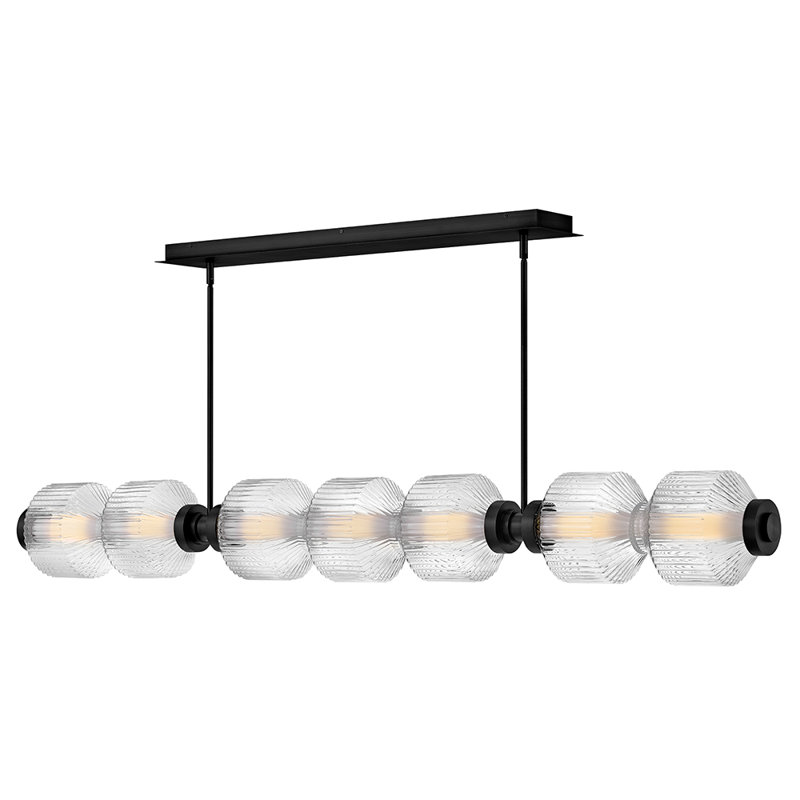 Reign 1 - Light LED Chandelier, Matte Black