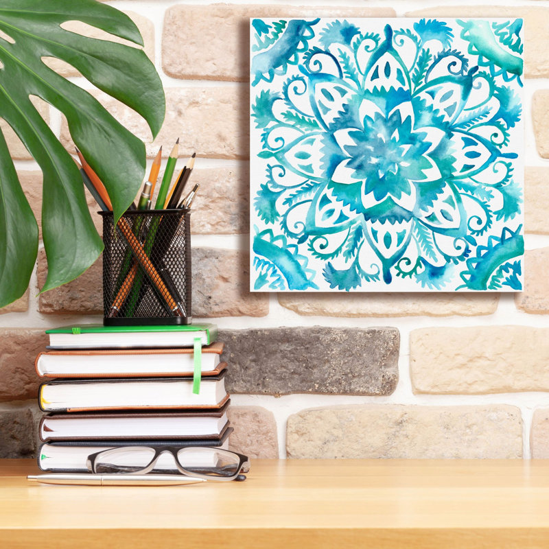  «Meditation Tiles 4» par Chariklia Zarris, art mural sur toile, 12 po x 12 po