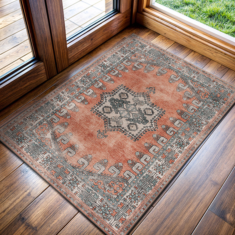 Koressa Washable Oriental Indoor Rug, Rectangle 2' x 3'