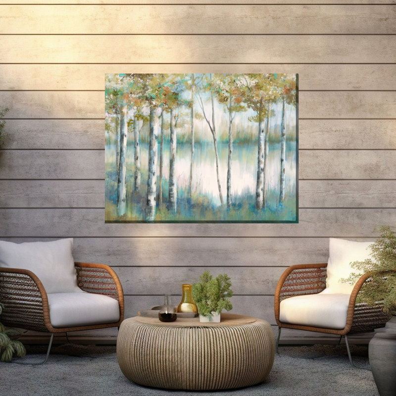 Art sur toile Riverside Thicket