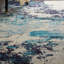 Teal/Blue Rug, Abstract Graphics Rug, Stain Resistant Rug, Modern Rug For Bedroom, & Dining Room-606663290