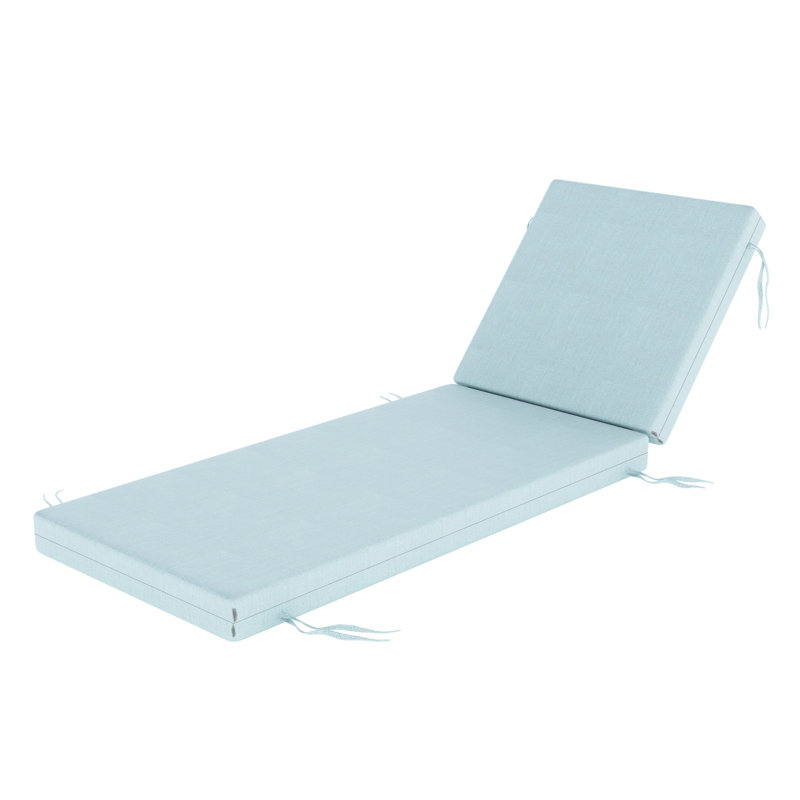 Lani Sunbrella® Outdoor Chaise Lounge Cushion, 24" W x 73" D, Sunbrella Bliss Dew