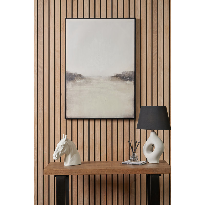 Grey And White Abstract Canvas - Single Picture Frame Print on Canvas