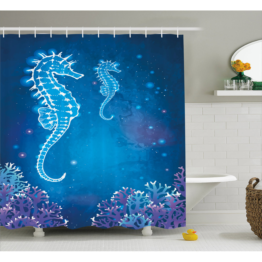 Shower Curtain with Hooks Included East Urban Home 