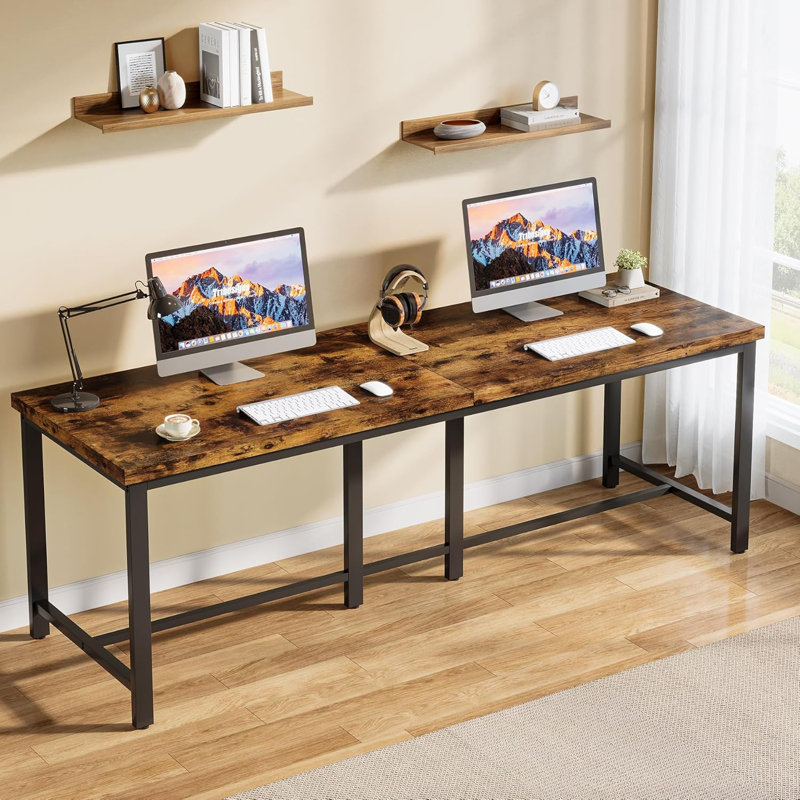 Metal Base Computer Desk