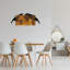 Décoration murale rustique en bois, noyer et noir, 13,8 x 32,7 pouces | 50% bois véritable (épaisseur: 1,2 po) et 50% métal | Conception murale facile | Variations de couleurs uniques pour une touche personnalisée dans n'importe quelle pièce