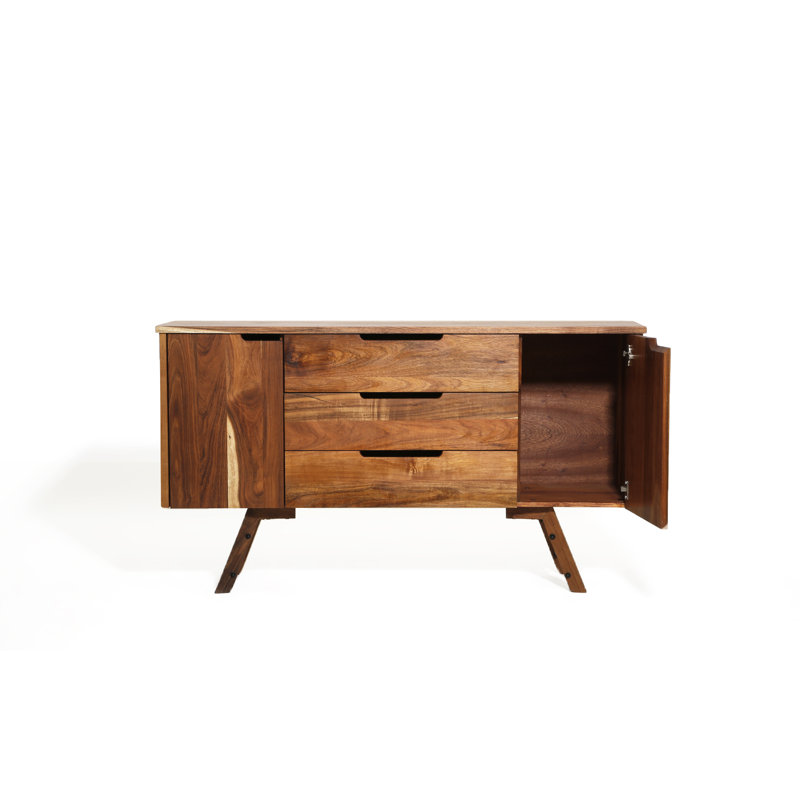 Pirwi 63.39'' W Solid Wood Sideboard