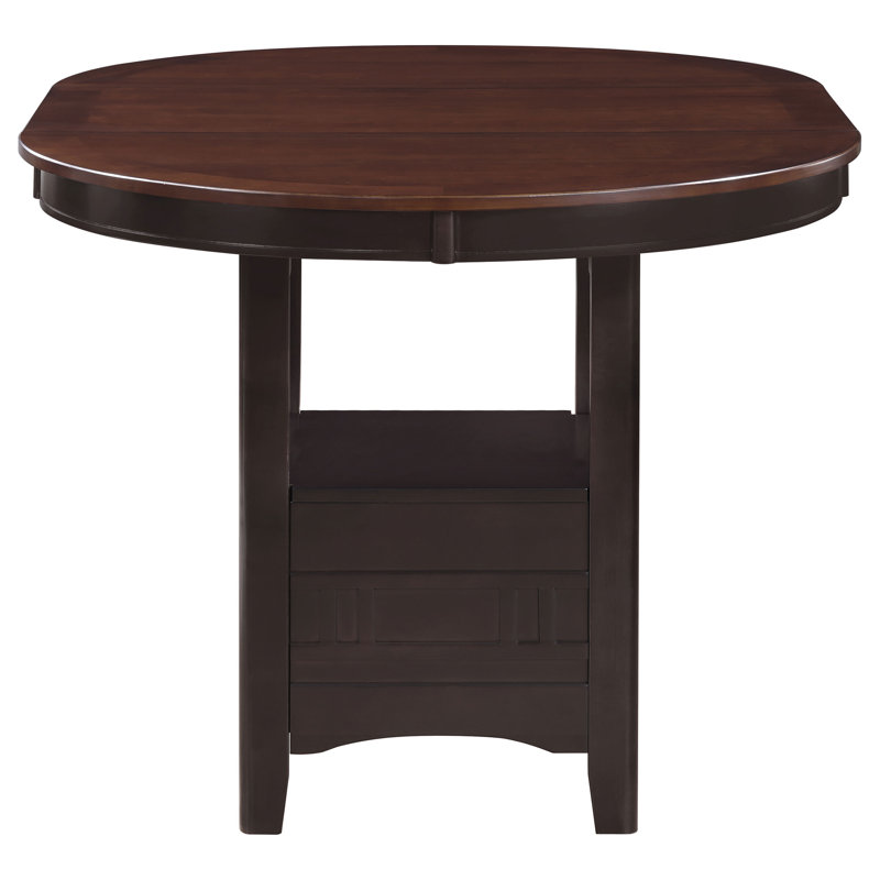 Table ovale Damian, Châtaignier clair; espresso, H 36,25 po x L 60 po x l 42 po