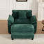 Fauteuil chenille en tissu, coussin d'assise rembourré à double couche-1303046657